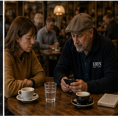 Guidance and decision-making conversation over coffee